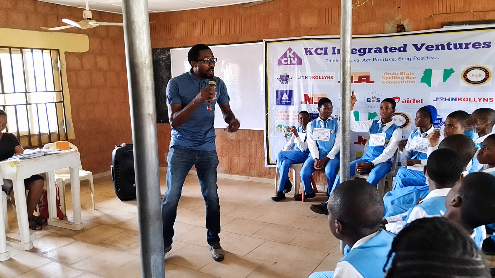 Students participating in a KCI training session